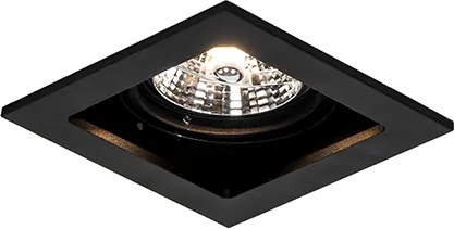 Spot integrat pătrat negru reglabil - Artemis 70