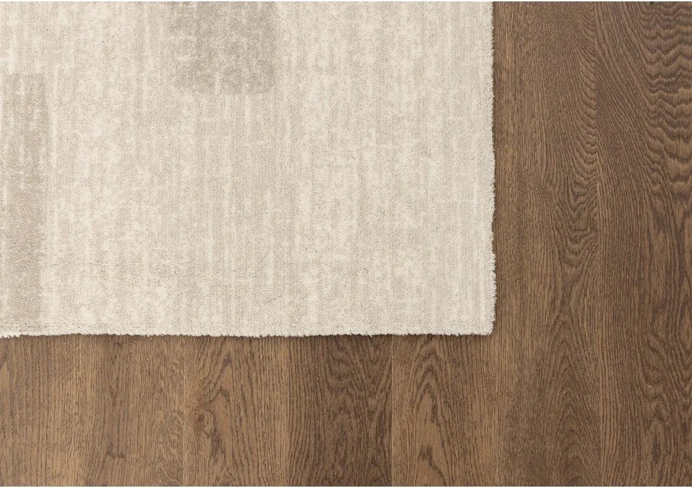 Covor bej din lână 160x240 cm Agnus Brush Lines – Agnella