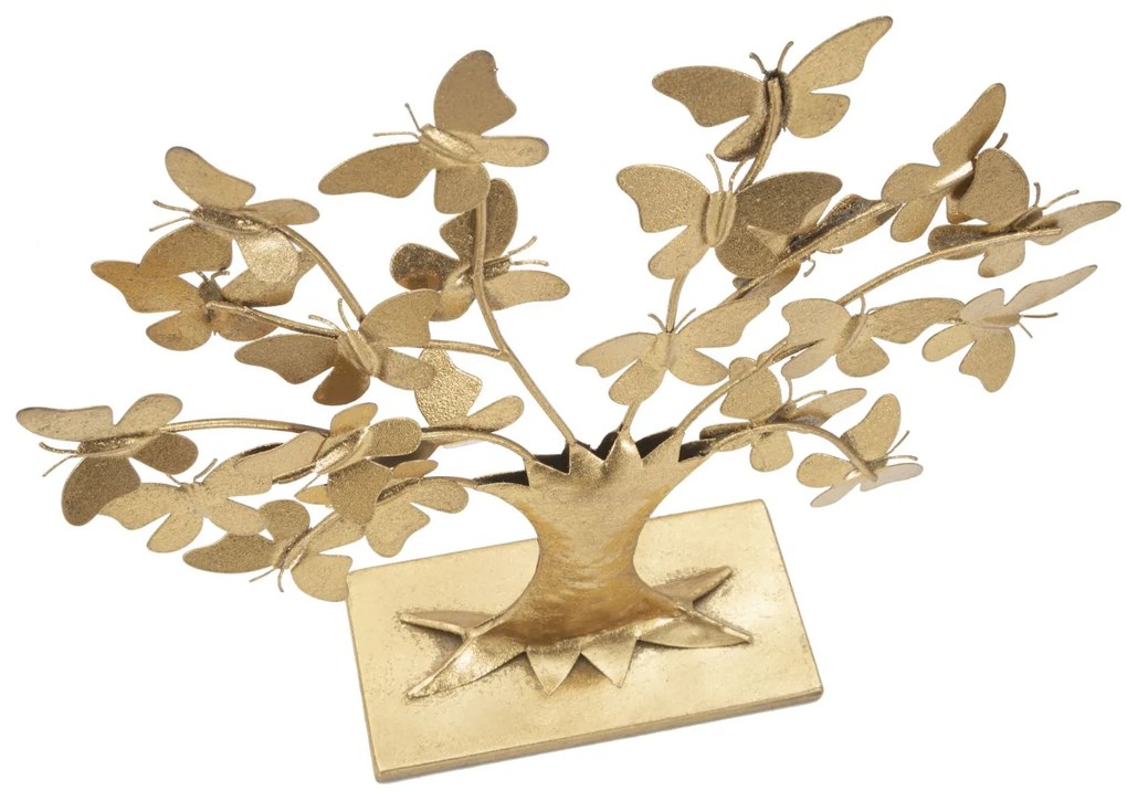 Mauro Ferretti Sculptura Copacul Vietii Cu Fluture cm 31X8X30 | Aosom Romania