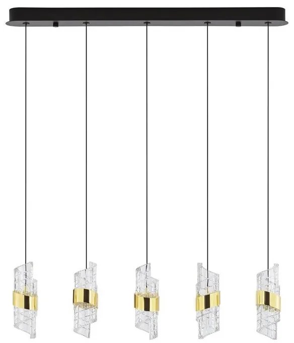 Lustra cu 5 pendule LED design modern Seneca