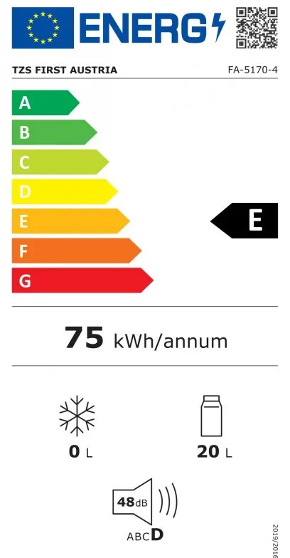 Lada electrica frigorifica First Austria FA-5170-4, 24 L, 12V/220V, 48 W, Racire si Incalzire, A+++, Gri