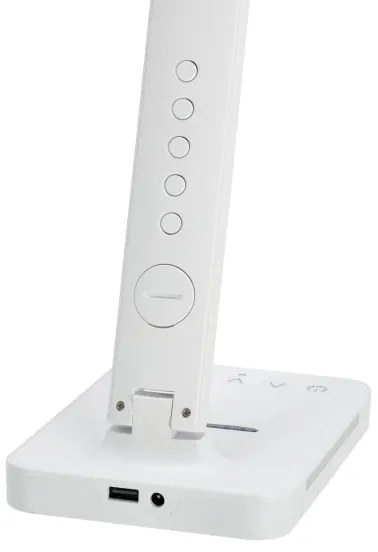 Lampă LED dimabilă cu funcție de încărcare fără fir Qi, afișaj și port USB LED/7W/230V 3000-6000K