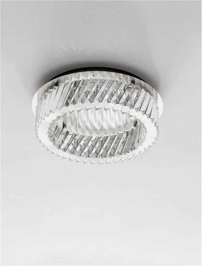 Lustra aplicata LED, cristale sticla ARIETTA 43cm