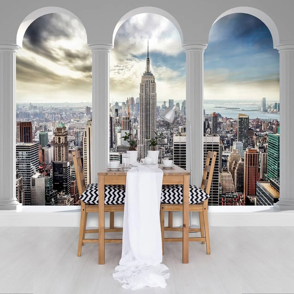 Fototapet - Privie spre New York Pillars (254x184 cm)