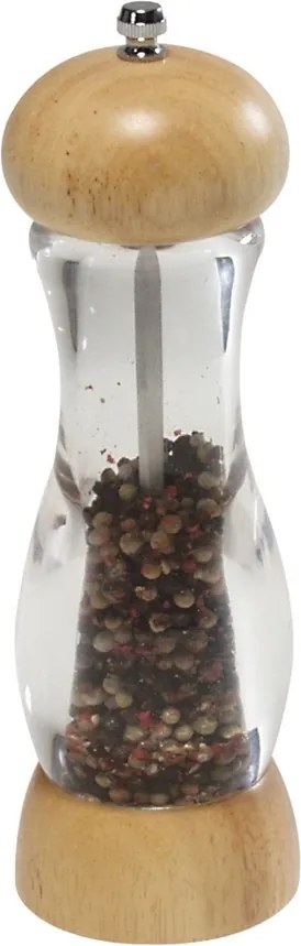 Râșniță pentru piper din acril Kesper 13561,înălțime 22 cm