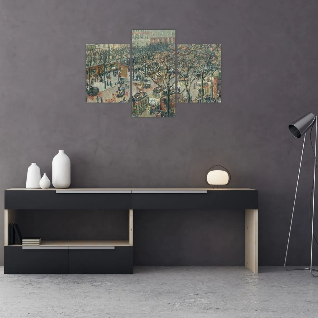 Tablou - Camille Pissarro, Boulevard des Italiens, Morning, Sunlight, reproducere (90x60 cm)