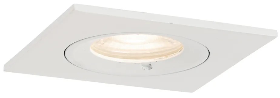 Spot modern îngropat alb pătrat IP44 - Xena