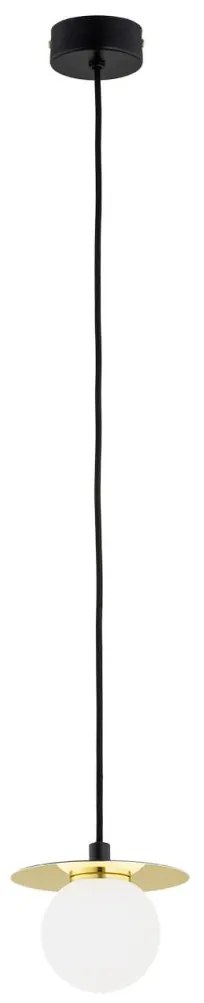 Pendul design modern Trevi negru, alama