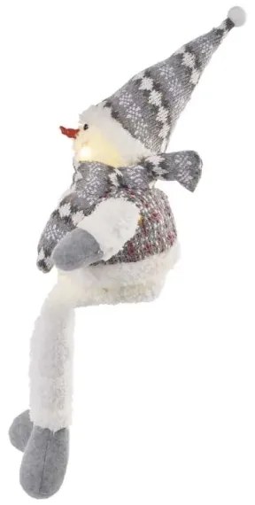 Decorațiune LED de Crăciun 6xLED/3xAA om de zăpadă