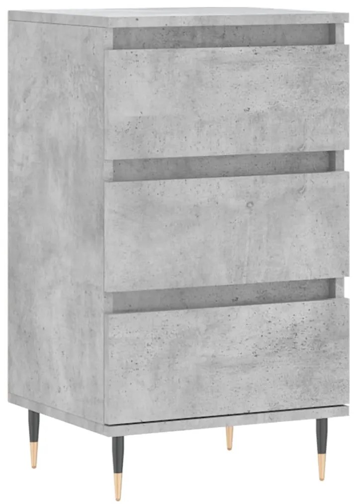 831088 vidaXL Dulap, gri beton, 40x35x70 cm, lemn prelucrat