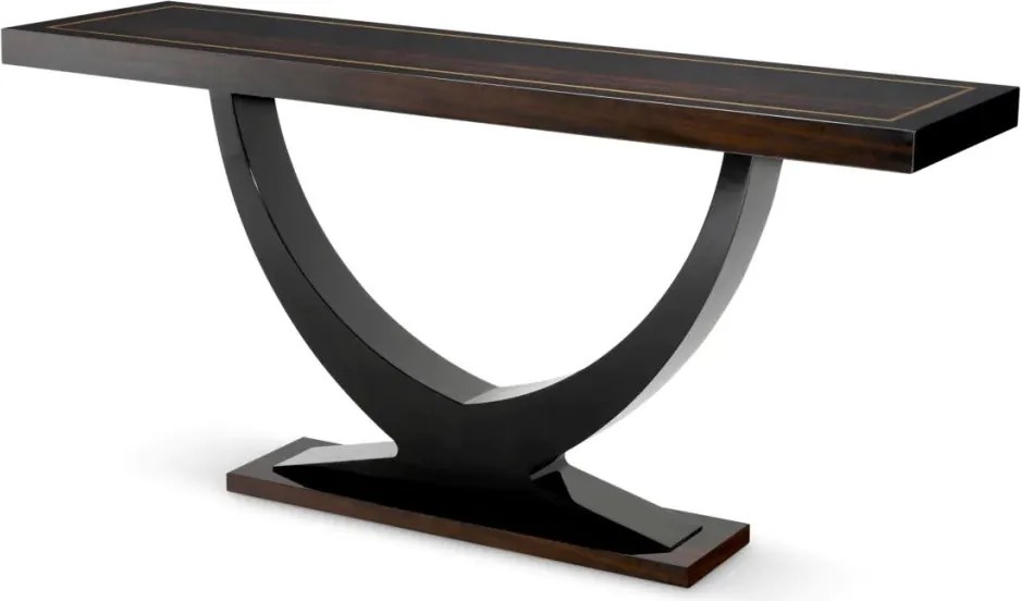 Consola LUX moderna din lemn de mahon UNGARO fumuriu 109524 HZ