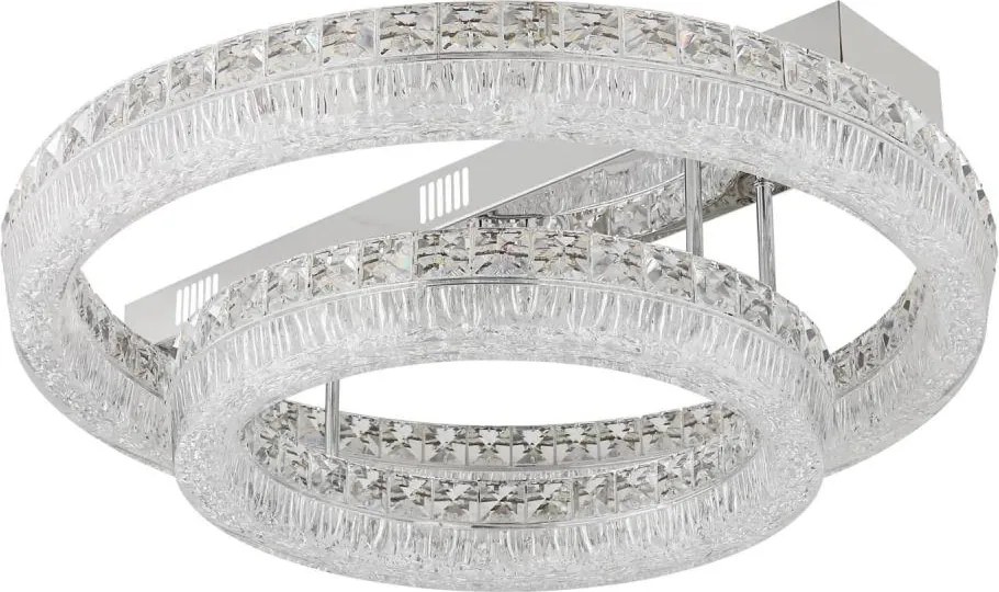 Globo 67387-60D - Plafonieră LED reglabilă LAUREL LED/60W/230V transparentă+telecomandă