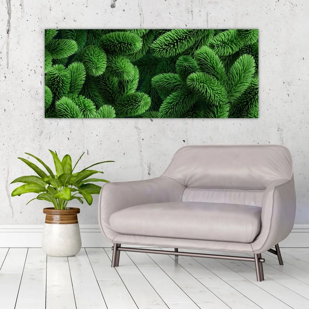 Tablou - Ramuri de conifere (120x50 cm)