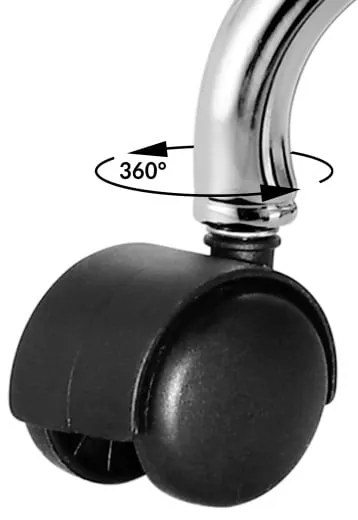 Deuba Scaun pe roți 50x51-65 cm - gri