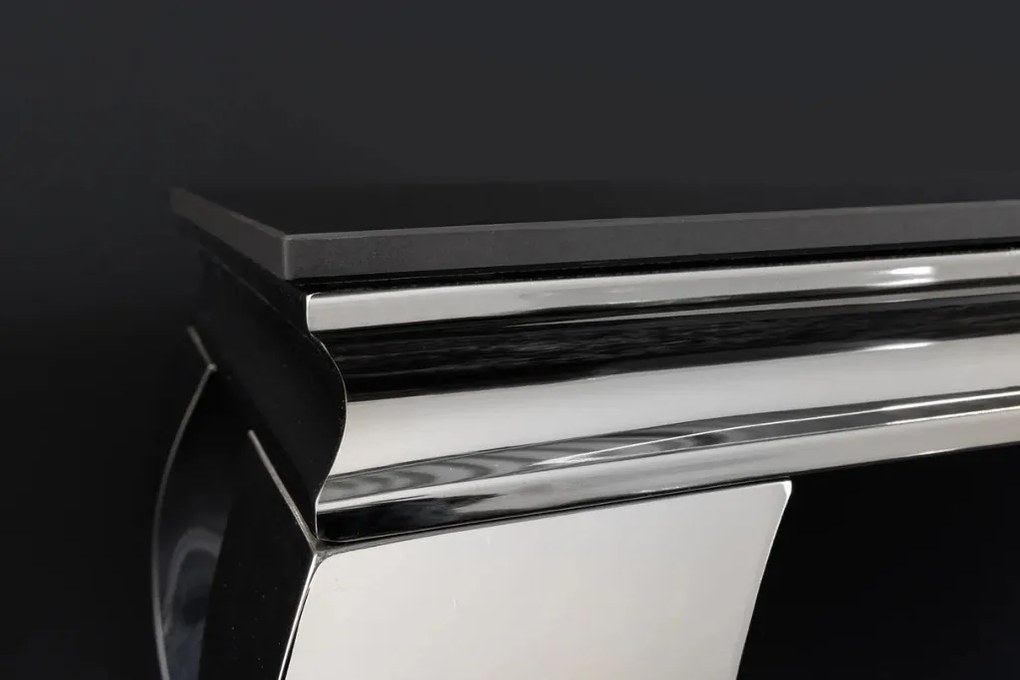 Consola MODERN BAROCK 140cm crom/ negru A-44367 VC