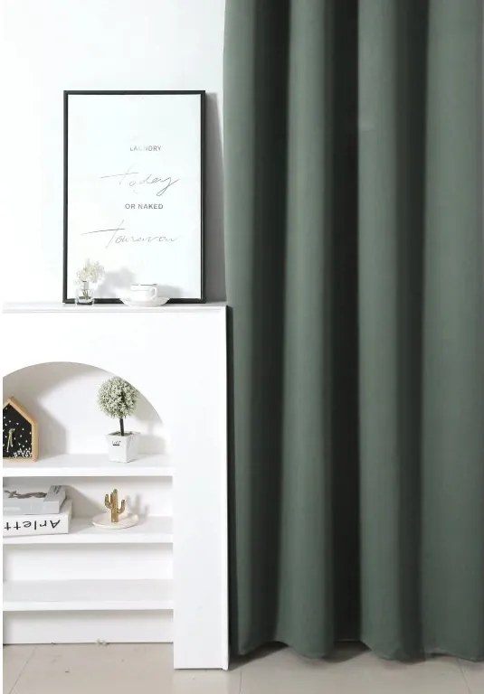 Perdea OXFORD 140x270 cm, gri-verde Agatat: Rejansa