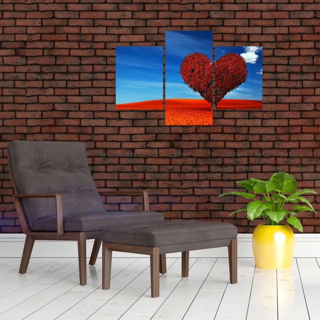 Tablou - Inimă din copac (90x60 cm)