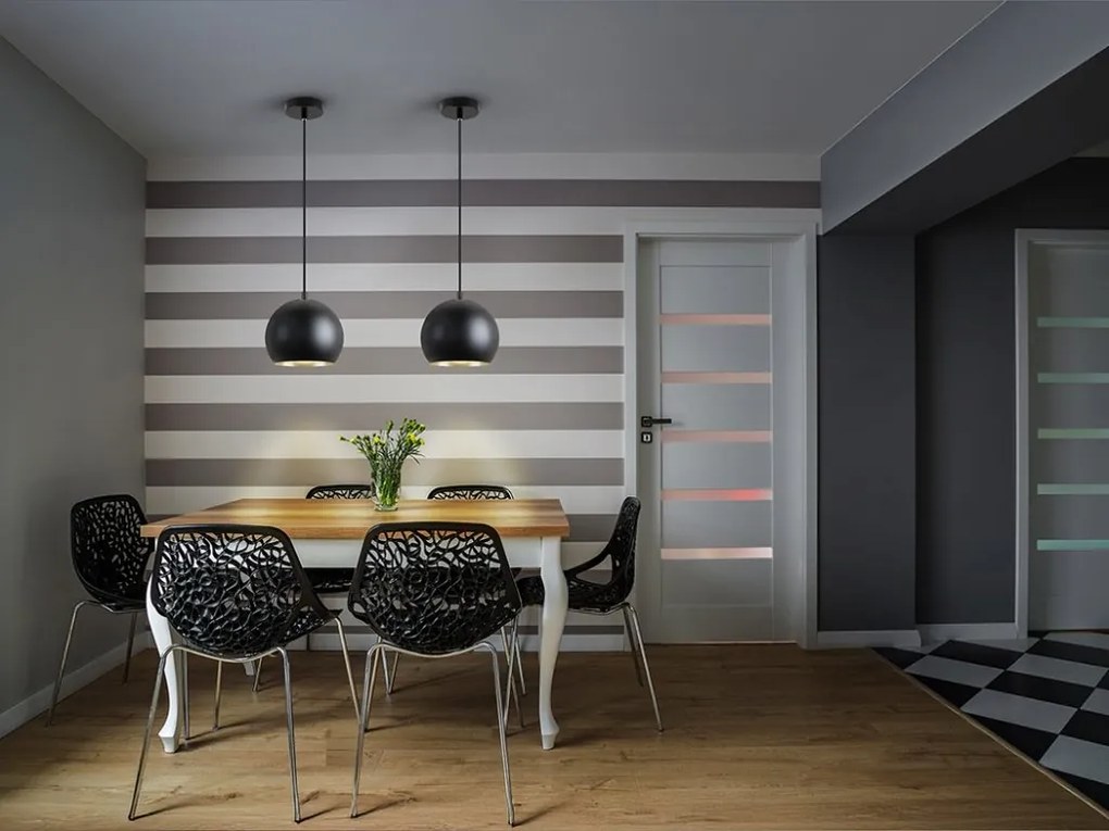 Pendul din metal negru cu auriu Olena 18cm