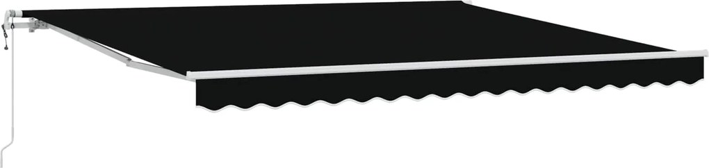 vidaXL Cort electric retractabil Negru 400 × 300 cm
