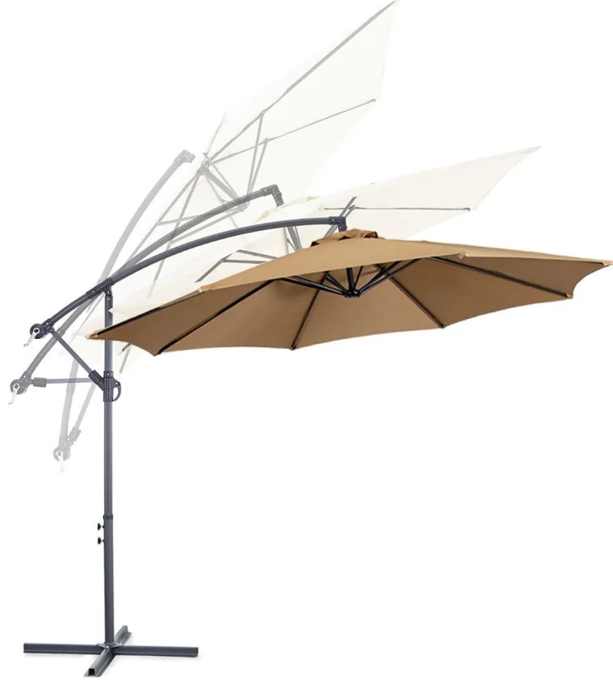 Umbrela de soare suspendata 2,7 m-kaki