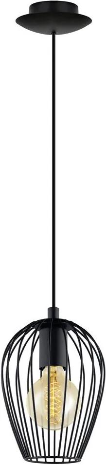Pendul Eglo Trend Newtown 1x60W, h110cm, negru