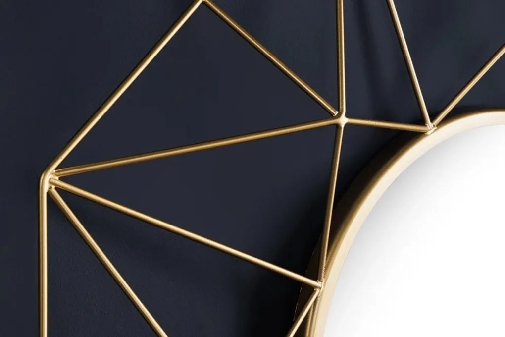 Oglinda de perete decorativa Diamond 80cm, auriu A-43733 VC