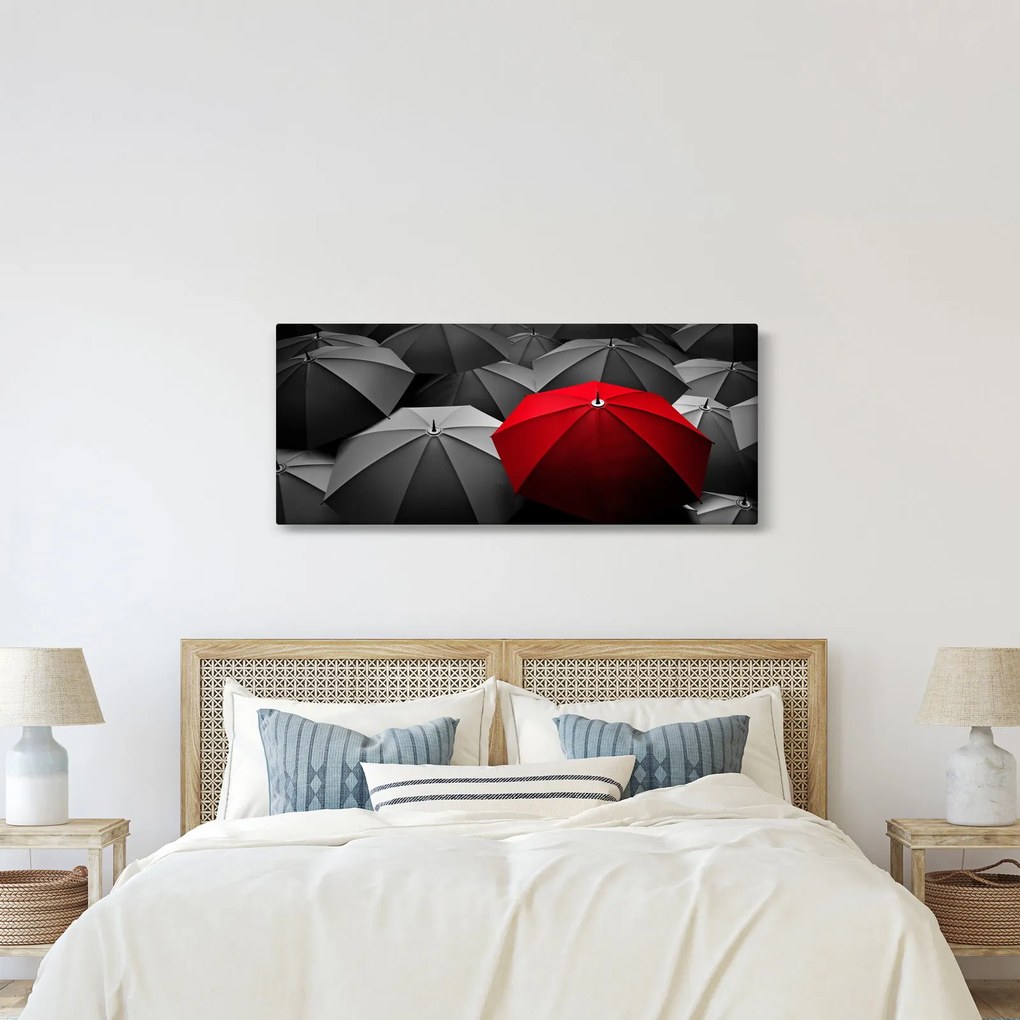 Tablou cu umbrele deschise (120x50 cm)