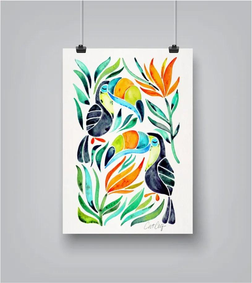 Poster Americanflat Americanflat Toucans, 30 x 42 cm