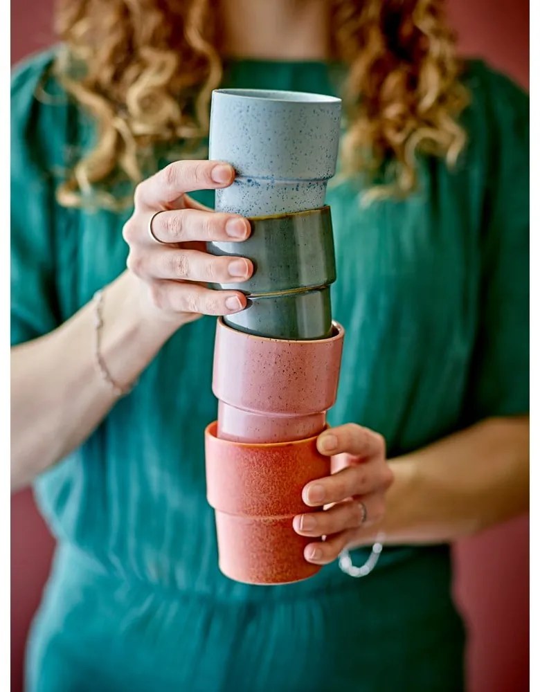 Cești 4 buc. pentru espresso din gresie 150 ml Ewan – Bloomingville