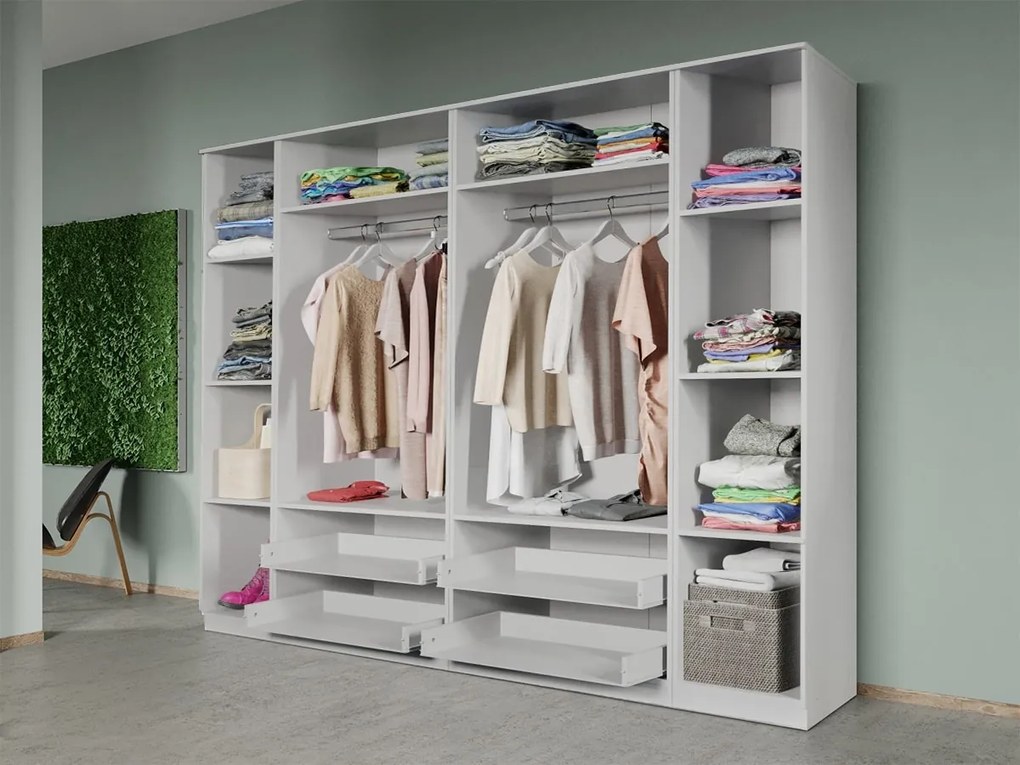Set mobila dormitor 4 piese Alb Adapto C20