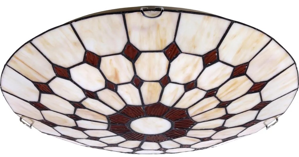 Brilagi - Plafonieră Tiffany DORAN din vitralii, 2xE27/60W/230V