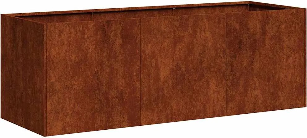 vidaXL Jardinieră Rusty 120x40x40 cm Oțel pentru intemperii