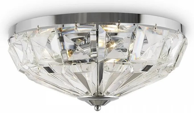 Lustra aplicata design neoclasic Facet crom 39,6cm
