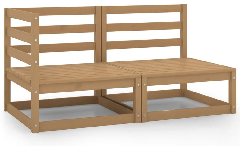 vidaXL Set mobilier de grădină, 2 piese, maro miere, lemn masiv de pin