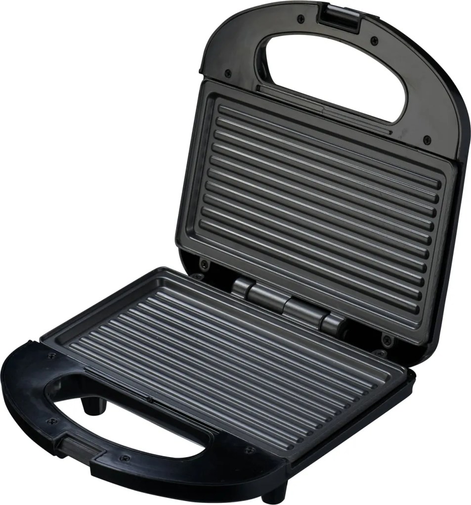 Sandwich Maker Floria ZLN0829, Putere 750W, Placa de tip grill, Antiaderenta, indicator luminos, Negru