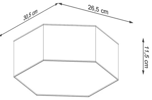 Plafonieră SUNDE 2xE27/60W/230V 11,5 cm neagră Sollux SL.1059