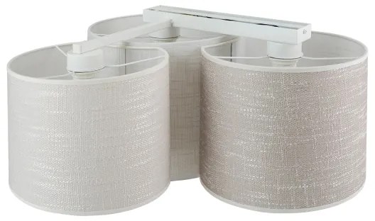 Brilagi - Plafonieră SNAKE 3xE27/15W/230V gri/crem