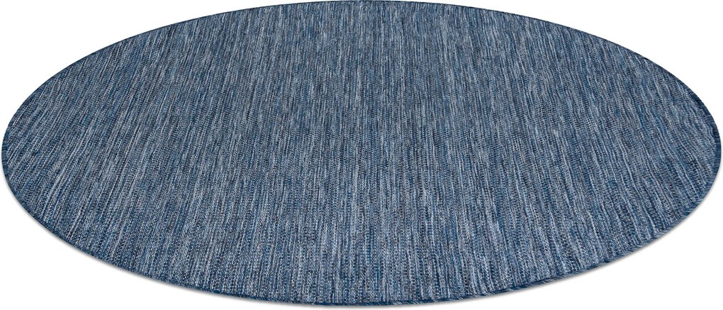 Covor SISAL SION cerc A5165A Melanj țesute plate albastru inchis