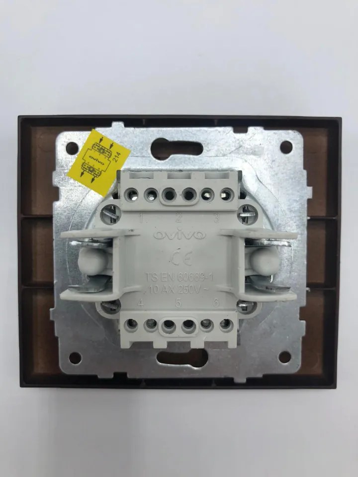 Intrerupator cruce, 10A, IP20, Ovivo Grano, nuc