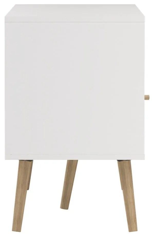 Comodă TV albă 117x61 cm Bodo – Tvilum