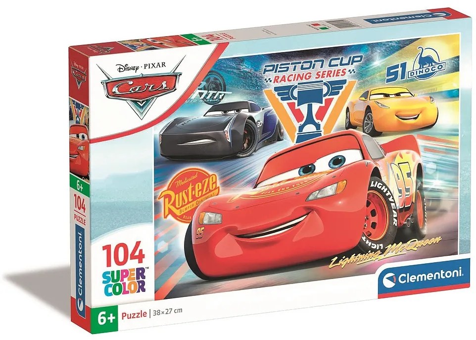 Disney Mașini Piston Cup Puzzle Clementoni de 104 piese