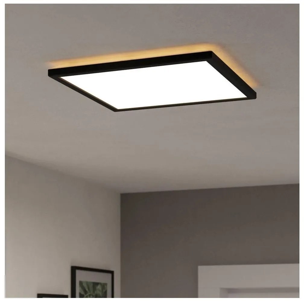 Plafonieră LED de exterior Eglo 901443 ROVITO 17,6W/230V 39x39 cm IP44 negru
