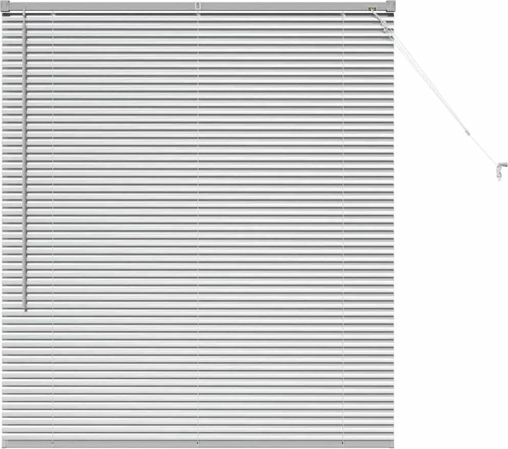vidaXL Jaluzele venetiene Manual Argintiu 130 x 115 cm Aluminiu