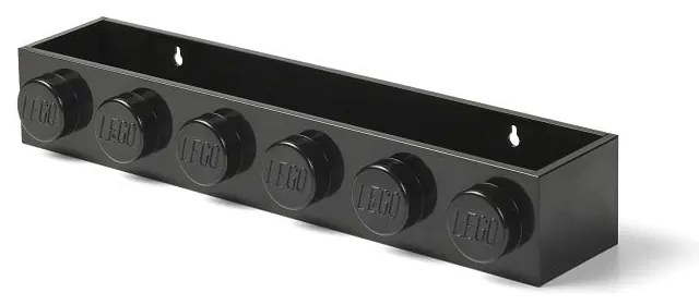 Raft de perete pentru copii LEGO® Sleek, negru