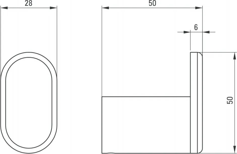 Cuier Deante Round negru