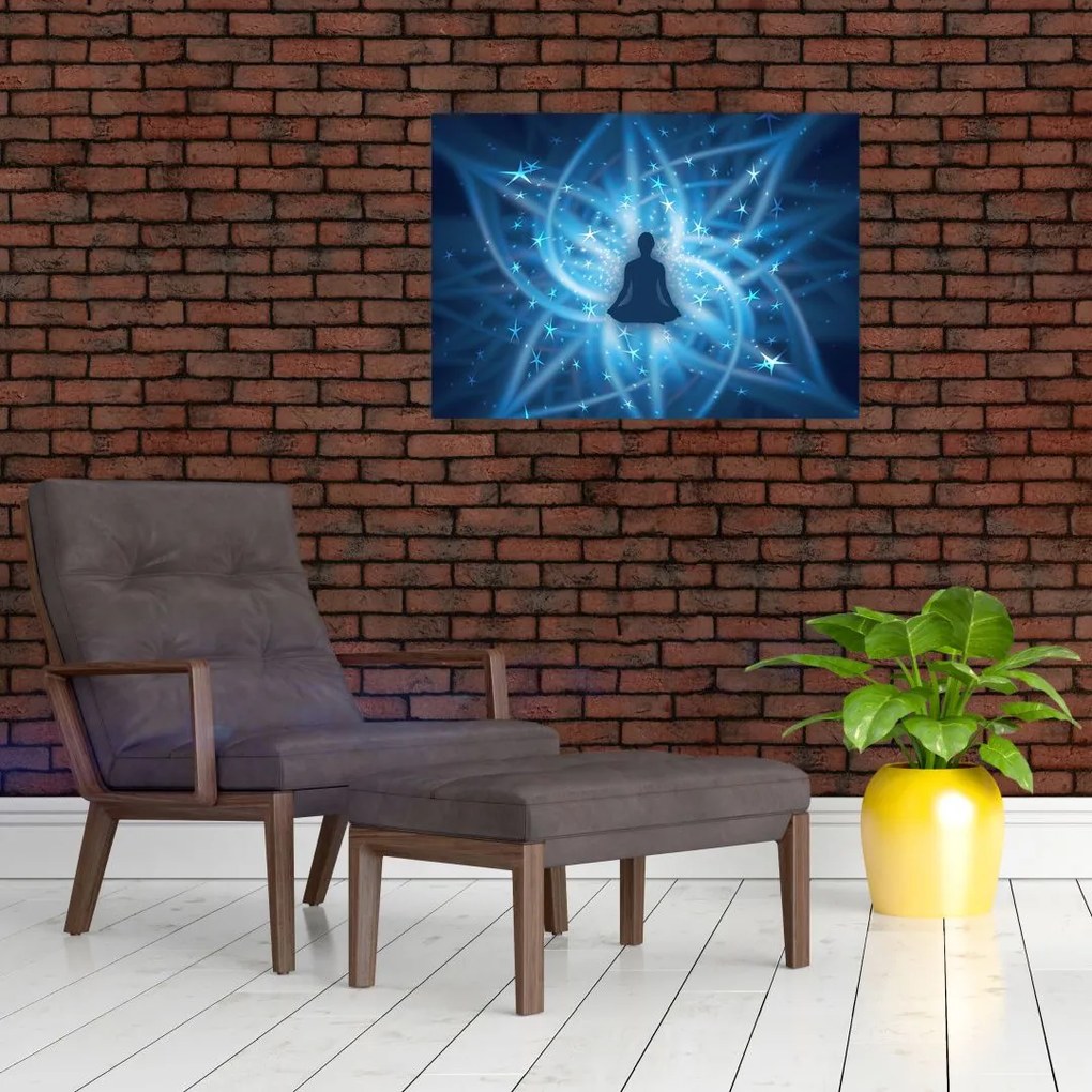 Tablou pe sticlă - Energie spirituală (70x50 cm)