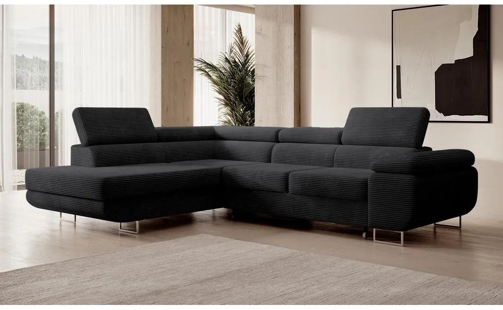 Colțar Stiletto (S) (negru + argintiu). 1099688