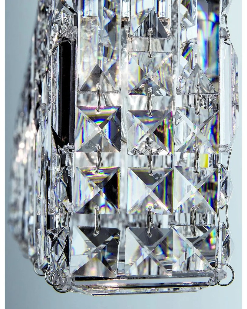 Lustra suspendata cristal Asfour design modern de lux Ring 130cm chrome plated