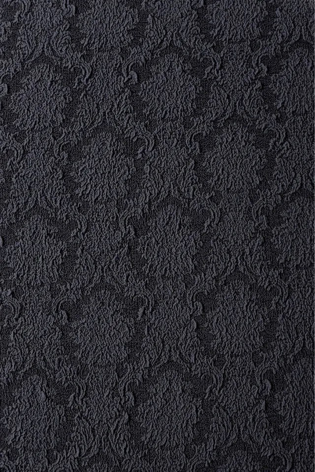Set 6 huse elastice pentru scaune, cu volanas, model Jacquard Cenusiu