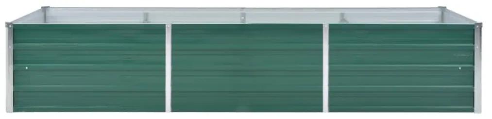 Strat inaltat de gradina, verde, 240x80x45 cm, otel galvanizat 1, Verde, 240 x 80 x 45 cm